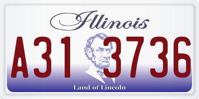 IL license plate A313736