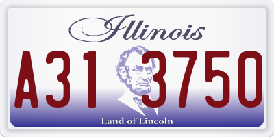 IL license plate A313750