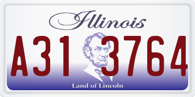 IL license plate A313764