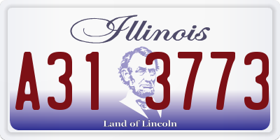 IL license plate A313773