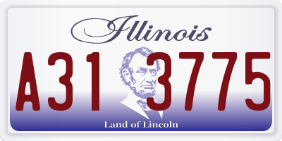 IL license plate A313775