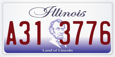 IL license plate A313776