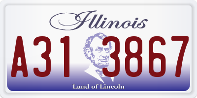 IL license plate A313867