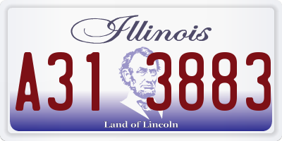 IL license plate A313883