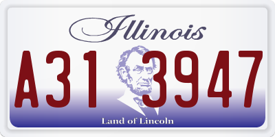 IL license plate A313947