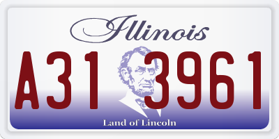 IL license plate A313961