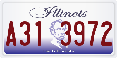 IL license plate A313972