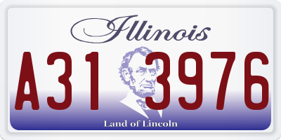 IL license plate A313976