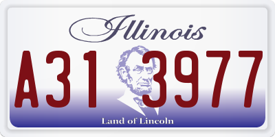IL license plate A313977