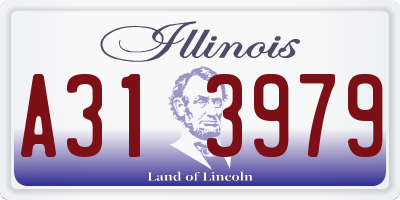 IL license plate A313979
