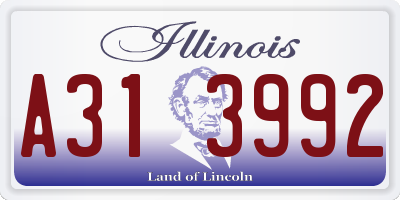 IL license plate A313992