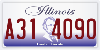 IL license plate A314090