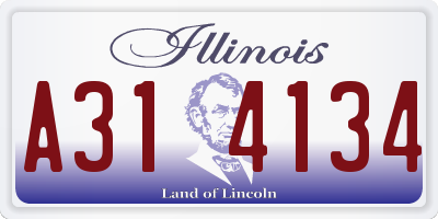 IL license plate A314134