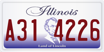 IL license plate A314226