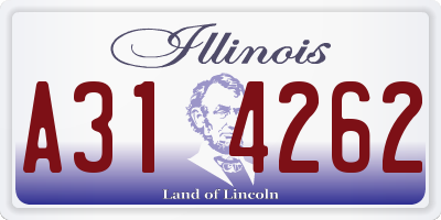 IL license plate A314262