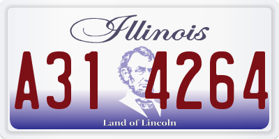 IL license plate A314264