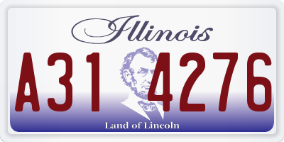 IL license plate A314276