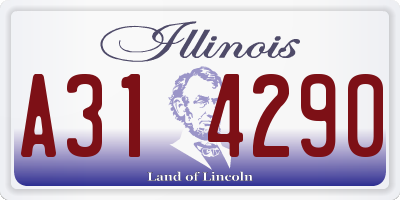 IL license plate A314290