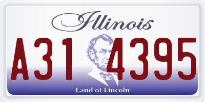 IL license plate A314395