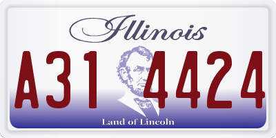 IL license plate A314424