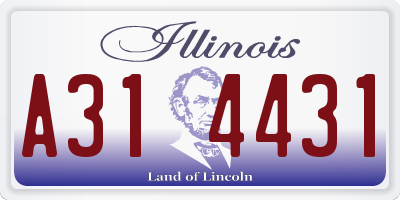 IL license plate A314431