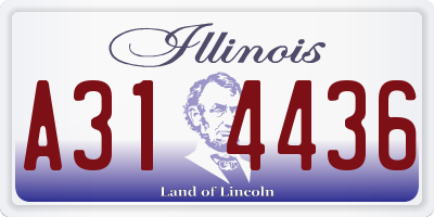 IL license plate A314436