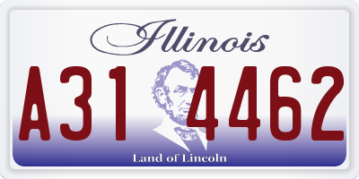 IL license plate A314462