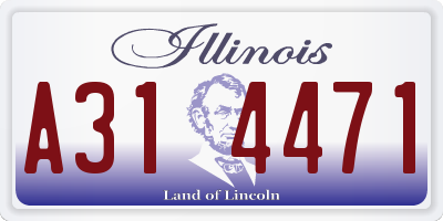 IL license plate A314471