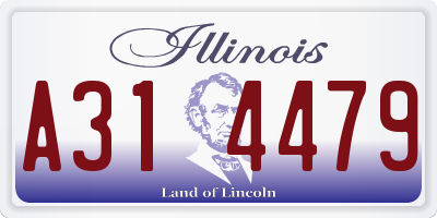 IL license plate A314479