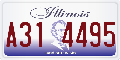 IL license plate A314495