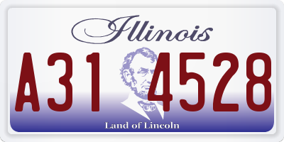 IL license plate A314528