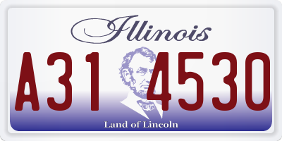 IL license plate A314530