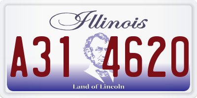 IL license plate A314620