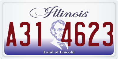 IL license plate A314623