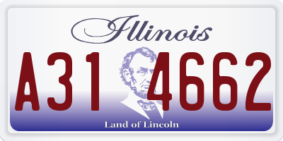 IL license plate A314662