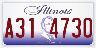 IL license plate A314730
