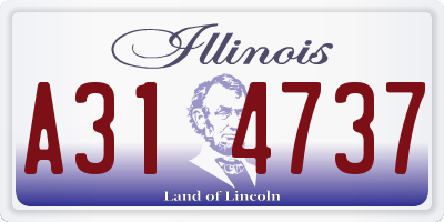 IL license plate A314737