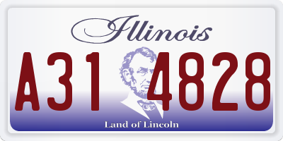 IL license plate A314828