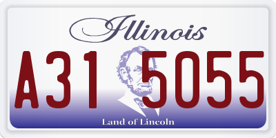 IL license plate A315055