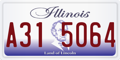 IL license plate A315064