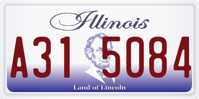 IL license plate A315084