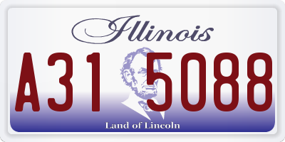IL license plate A315088