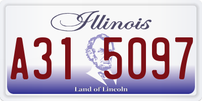 IL license plate A315097