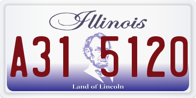 IL license plate A315120