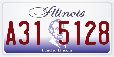 IL license plate A315128