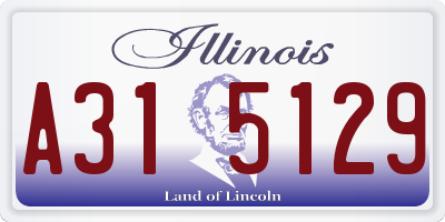 IL license plate A315129