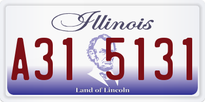 IL license plate A315131