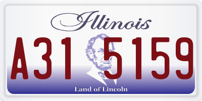 IL license plate A315159