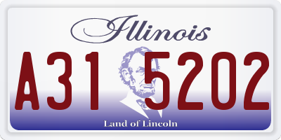 IL license plate A315202