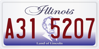 IL license plate A315207